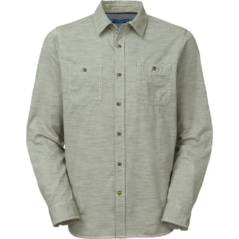 THE NORTH FACE Montgomery Long Sleeve Button Up Shirt Mens Sz XL Green Outdoor